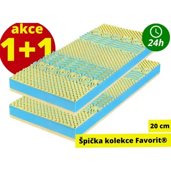 Matrace Matrace za hubičku.cz Favorit GT 80 x 195 20 cm tvrdší paměťová matrace