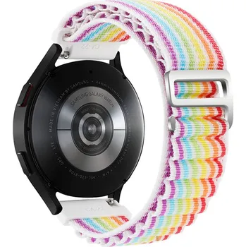 Příslušenství k chytrým hodinkám Alpský tah nylonový provlékací řemínek 22mm pro hodinky Samsung / Huawei / Xiaomi / Garmin Barva: Pride