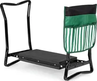 Modern Home Zahradní skládací stolička 2v1 kov/černá