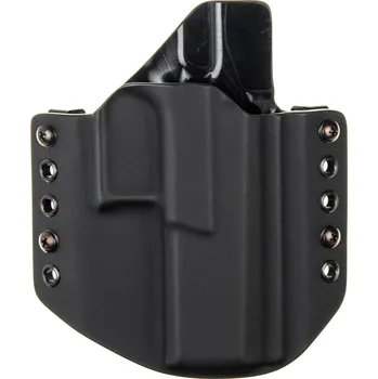 Příslušenství pro sportovní střelbu RH Holsters OWB - CZ P-10 F/SC OR - vnější kydexové pouzdro - poloviční sweatguard - černá/černá Pouzdro je pro: Levák