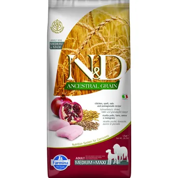 Krmivo pro psa N&D LG DOG Adult M/L Chicken & Pomegranate 12kg + Dárek k objednávce + Dáreček k objednávce