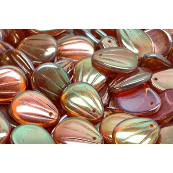 Korálek Lístek magnólie č.3407 (17x13mm)