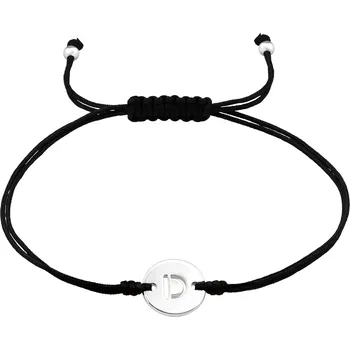 Náramek Olivie Provázkový náramek PÍSMENO D 7566 Ag 925; ≤0,8 g.