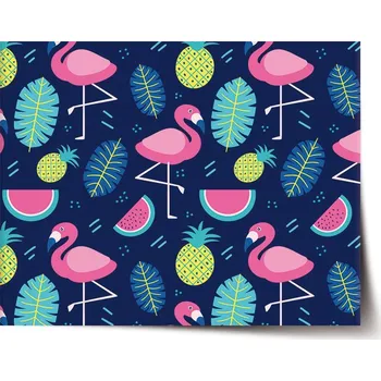 Plakát Sablio Plakát Růžoví plameňáci - 60x40 cm