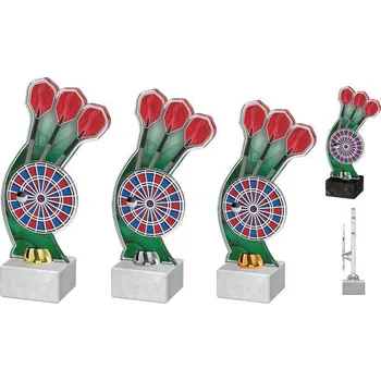 Poháry Bauer Akrylátová trofej ACTD007M2 | Šipky