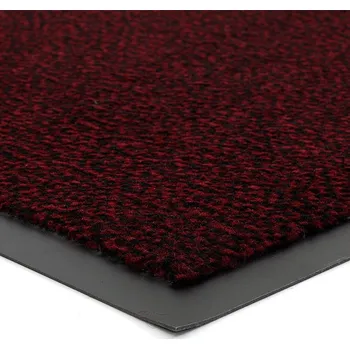 Rohožka Červená vnitřní čistící vstupní rohož FLOMA Mars - 90 cm x 6 m x 0,5 cm