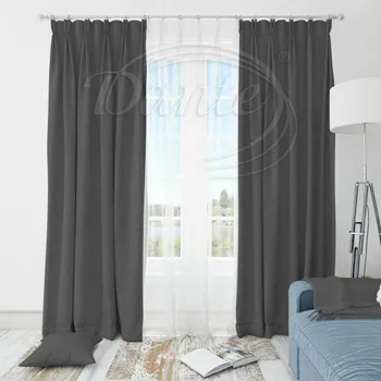 Dante Měkká dekorační látka Virgin šedá na závěsy - 300 cm