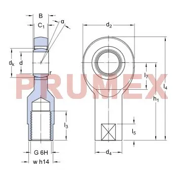 SKF SIL 12 E kloubová hlavice