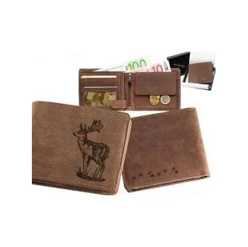 Peněženka E-myslivost Kožená myslivecká peněženka - motiv Daněk