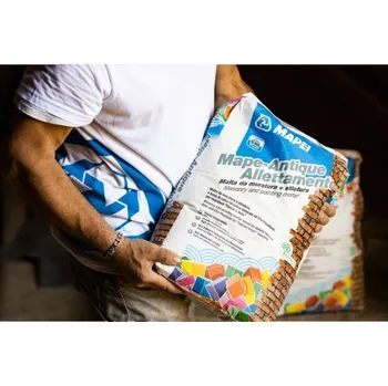 Průmyslové lepidlo MAPEI Hrubozrnná paropropustná vyhlazovací a vyrovnávací eco-malta na bázi čistého přírodního hydraulického vápna na strukturovanou úpravu omítek MAPE-ANTIQUE NHL ECO RASANTE GROSSO NOVINKA MAP-1810925