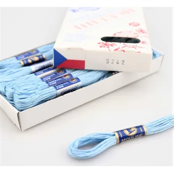 Příze Niťárna Vyšívací příze Mouline 5242 - ledová modř