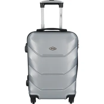 Skořepinový cestovní kufr stříbrný - RGL Hairon XS stříbrná