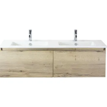 Koupelnový nábytek Koupelnová sestava Sanox Frozen 141 cm dub přírodní 75735127