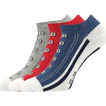 Dámské ponožky Boma Nízké ponožky Piki - mix 3 barev Velikost: 43-46