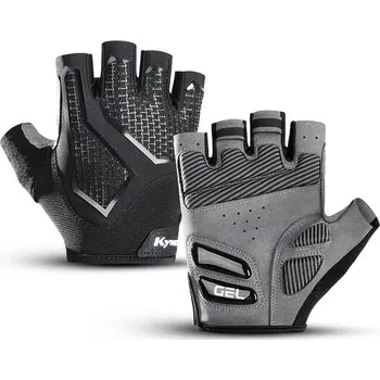 Cyklistické rukavice Protiskluzové poloprstové cyklistické rukavice - Styl 1-černý,M