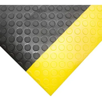 Rohožka Černo-žlutá pěnová protiúnavová protiskluzová průmyslová rohož - 18,3 m x 120 cm x 0,95 cm