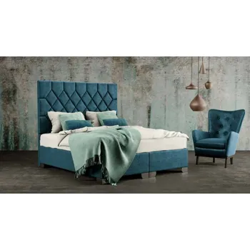 Postel Materasso Manželská postel čalouněná RHOMBUS - bočnice ROZMĚR: 160 x 200 cm