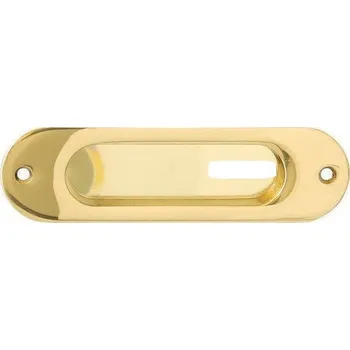 Dveřní kování COBRA Úchyt na posuvné dveře pro dózický klíč - mosaz lesklá