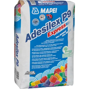 Průmyslové lepidlo MAPEI ADESILEX P9 EXPRES ŠEDÝ Flexibilní zlepšené rychle tvrdnoucí cementové lepidlo pro lepení obkladů a dlažeb MAP-006025