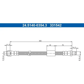Brzdová hadice Brzdová hadice ATE 24.5140-0354.3