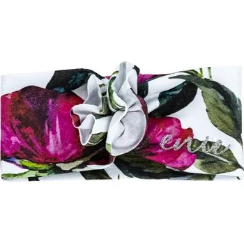 Kojenecká čepice ENIE BABY dětská čelenka HAPPY Flowers 6-9m