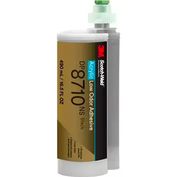 Průmyslové lepidlo DP8710NS Akrylátové lepidlo 3M Scotch-Weld s nízkým zápachem, černé, 490 ml