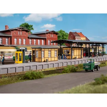 Modelová železnice Auhagen 11452 Doplňky na nástupiště HO