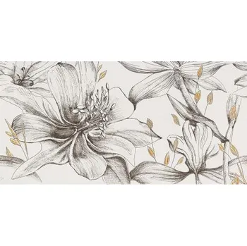 Obklad TUBADZIN VELO BIANCO FLOWERS DEKOR 4 FLOWERS 119,8X59,8