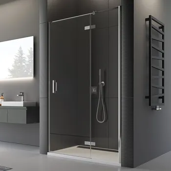 RONAL Jednokřídlé dveře s pevnou stěnou v rovině s vyrovnávacím profilem - panty vpravo PU13PDSM21030