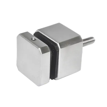 Zábradlí Svorka čtvercová bodová na sklo 6–16 mm plochá, AISI 304