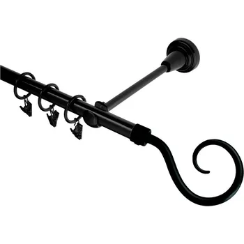 Garnýž kovová 460 cm jednořadá 16 Hák černá