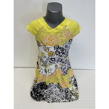 Dívčí šaty dívčí šaty, velikost 122, Barva Žlutá, Složení materiálu 98% bavlna 2% lykra