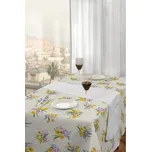 DekorTextil Ubrus s nešpinivou úpravou Narcis a tečky ROZMĚR: 120 x 140 cm