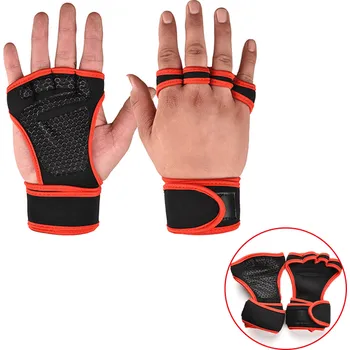 Fitness rukavice na cvičení - Červená-A,XL