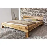 MRAVA, s.r.o. Dvoulůžková postel JANIS - smrk ROZMĚR: 180 x 200 cm / smrk rustik