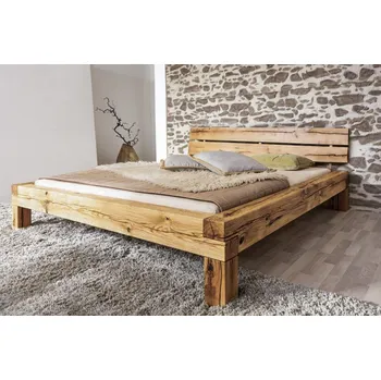 Postel MRAVA, s.r.o. Dvoulůžková postel JANIS - smrk ROZMĚR: 180 x 200 cm / smrk rustik