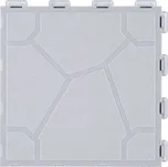 Šedá plastová terasová dlažba FatraStep Stoneris - 30 x 30 x 1,3 cm - 9 ks