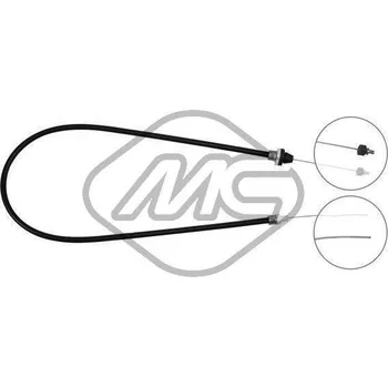 Lanko parkovací brzdy Lanko plynu, , 1629A5, Metalcaucho, 82874