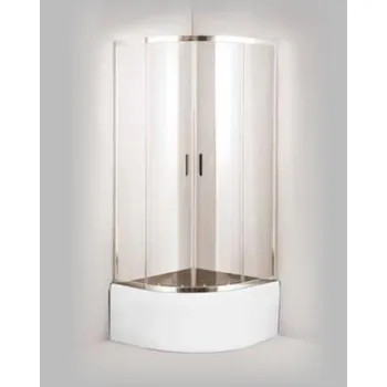 Sprchový kout TOLEDO PLUS, 90, 90, 188, Univerzální Levé / Pravé, Čiré bezpečnostní sklo - 5 / 6 mm, Chrom/Leštěný hliník (ALU) OLBTOL90CCPLUS + slevový kód