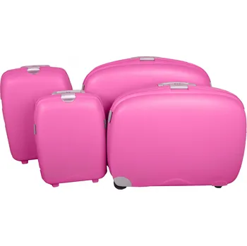 Aaryans Sada 4 skořepinových kufrů DL 507 Barva: Tmavě růžová