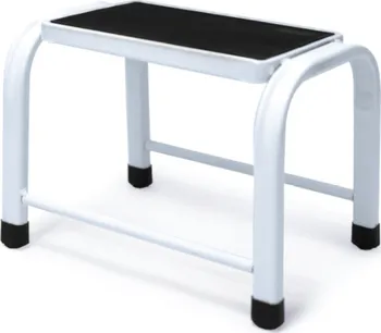 Stolička Ocelová stolička 1 stupeň 37 x 29 x 27 cm bílý lak