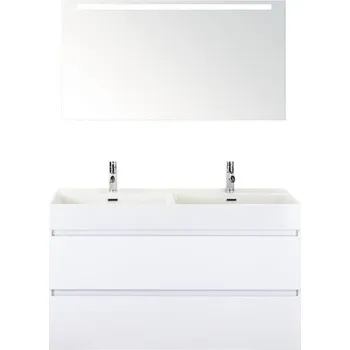 Koupelnový nábytek Koupelnová sestava Sanox Maxx XL 121 cm bílá vysoce lesklá 81736501