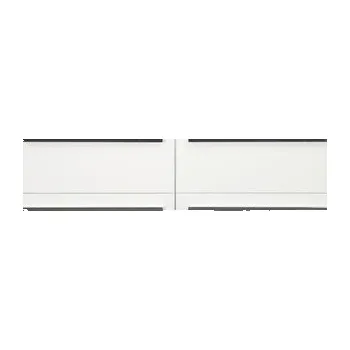 Koupelnový nábytek Koupelnový nábytkový set Seville 120 cm s dvojitým umyvadlem a zrcadlem Keramik bílá vysoce lesklá 81709001