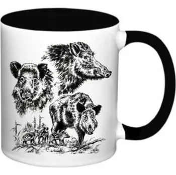 E-myslivost Lovecký hrnek - Rodina divočáků