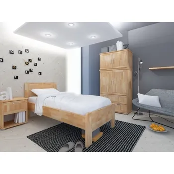 Postel HP-Nábytek Jednolůžko Karin BUK ROZMĚR: 90 x 200 cm