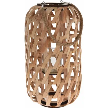 Lucerna PROGARDEN Lucerna na svíčku dřevěná 47 cm KO-435103010