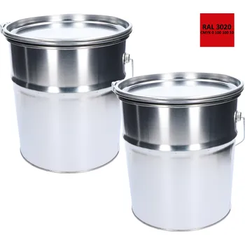 barva na kov Barva antikorozní polomatná na zinek 20 kg - dopravní červená