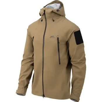 Pánský bomber Bunda Helikon SQUALL Hardshell Jacket - Coyote XS