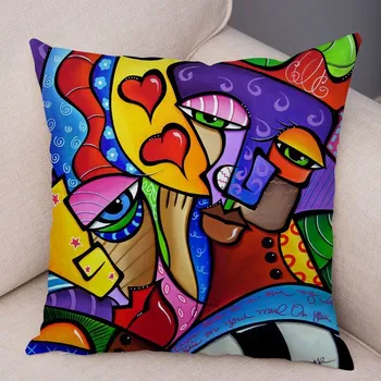 Povlak na polštářek Moderní povlak na polštář "abstraktní umění" 45 x 45 cm Barva: 11450