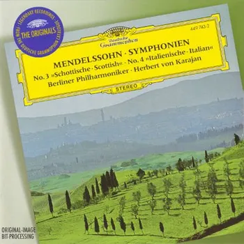 Zahraniční hudba Felix Mendelssohn-Bartholdy / Berlínští filharmonici, Herbert Von Karajan - Symphonien No. 3 "Scottische = Scottish" / No. 4 "Italienische = Italian" (CD, 4497432)